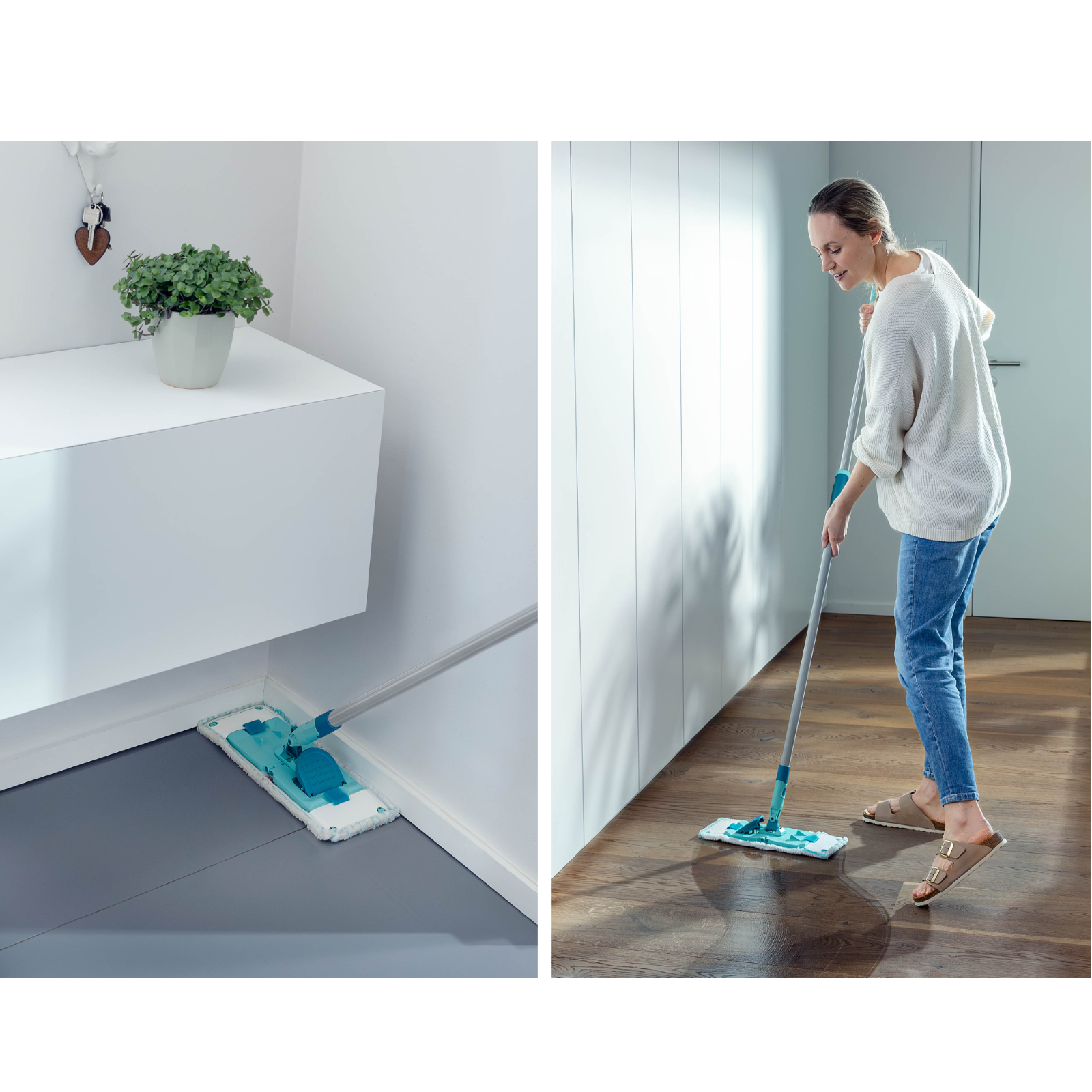 Bodenwischer Power Clean M micro duo Teleskop