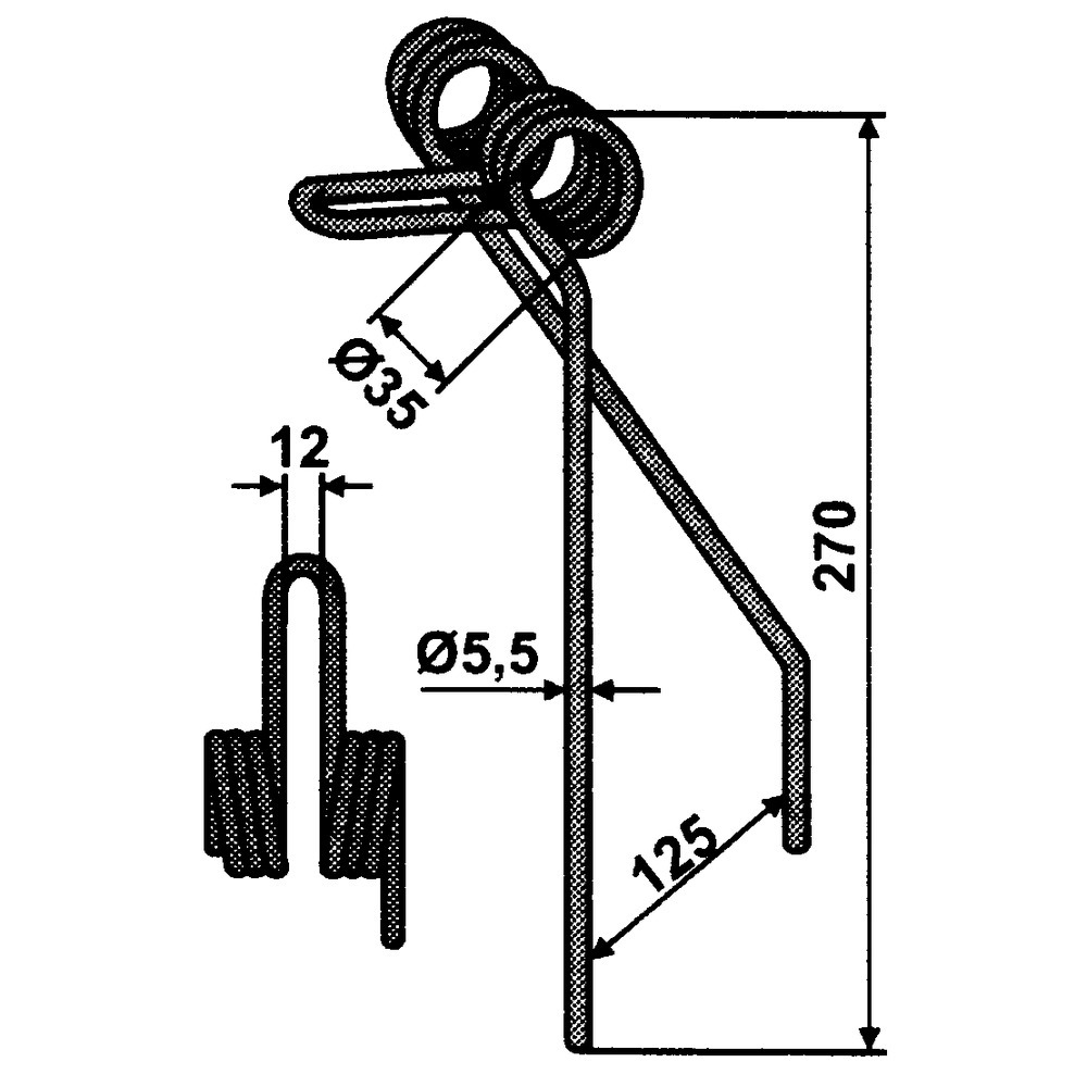 Striegelzinke passend zu Saxonia Sämaschine