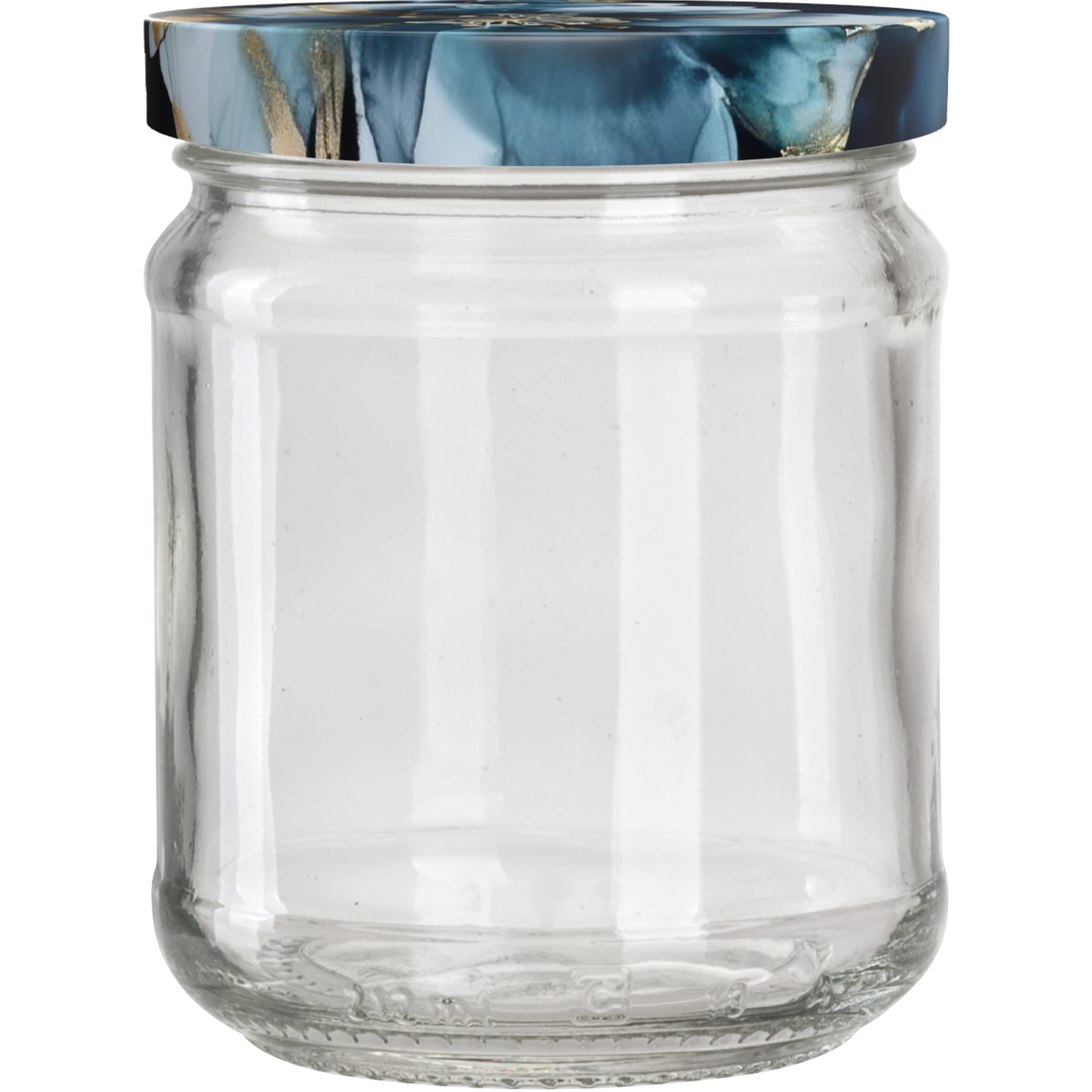 Einkochglas 6-tlg. Klatschmohn blau
