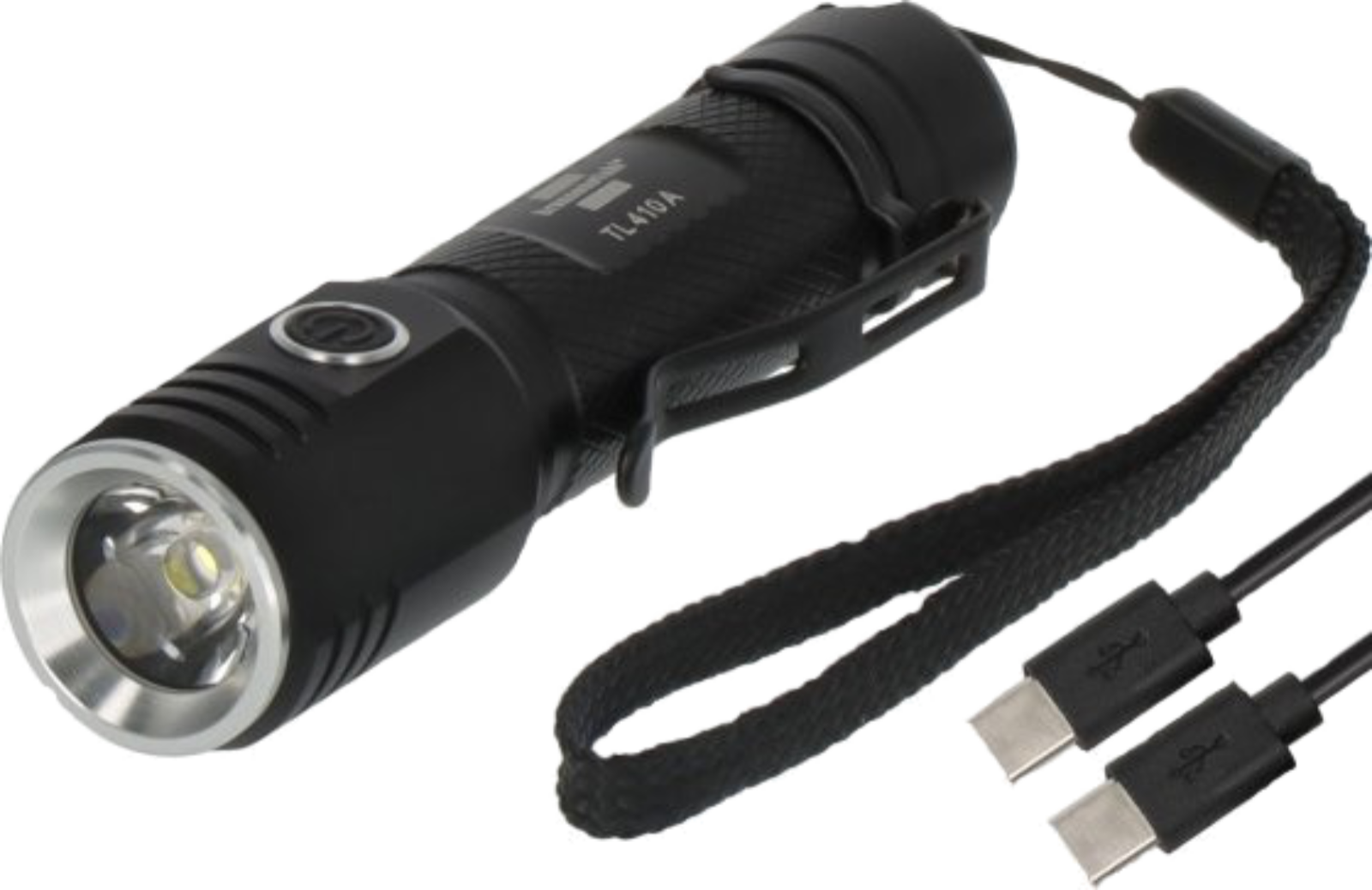 Lampe torche LED rechargeable avec câble de chargement USB