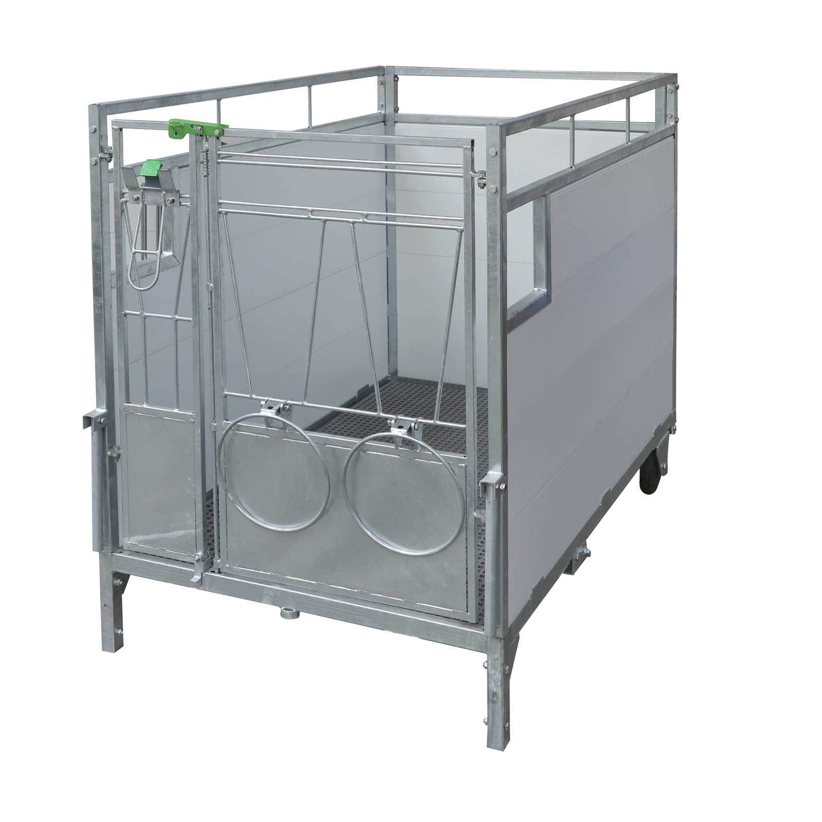 Premium calf box with pivoting base