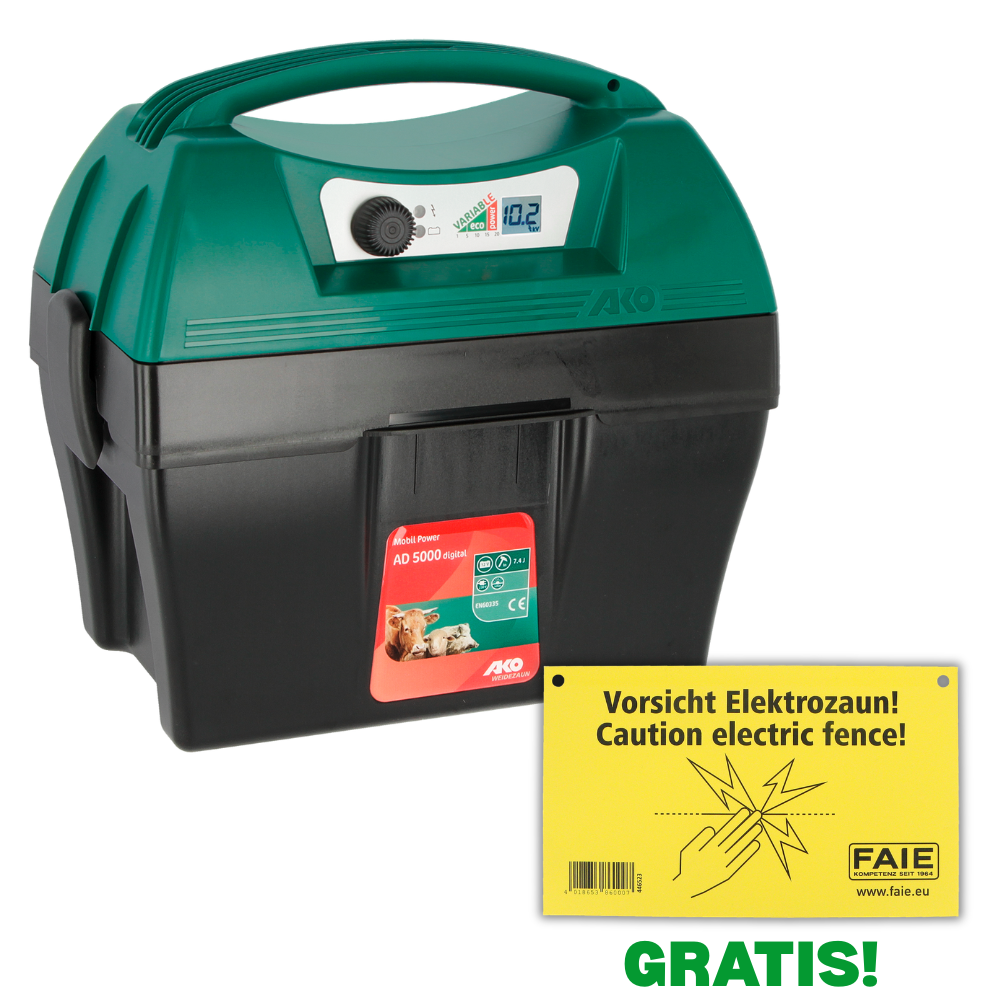Weidezaungerät Mobil Power AD 5000 digital - 12 V