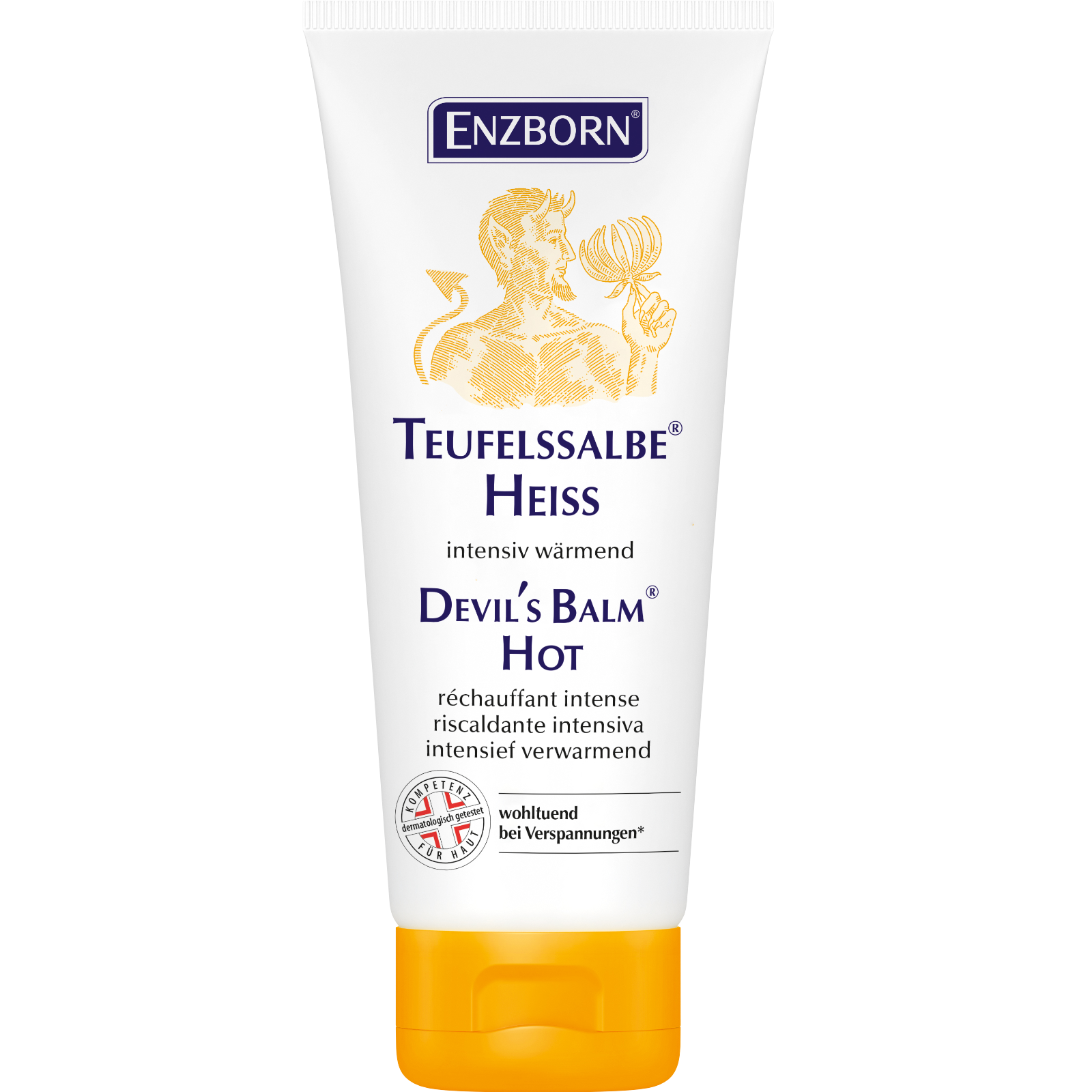 Tube chaud de pommade du diable