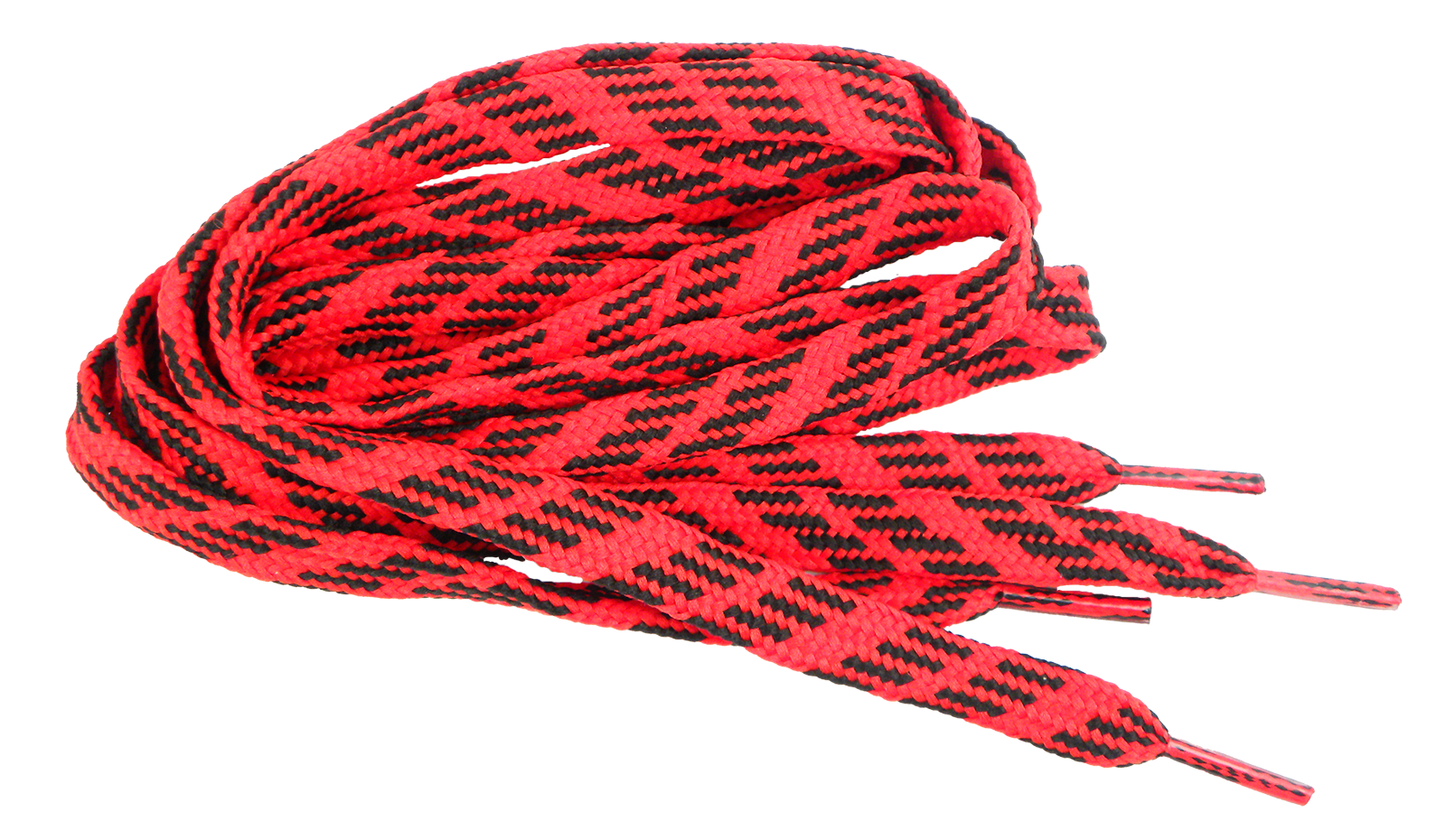 Schuhband rot/schwarz Länge 100cm 