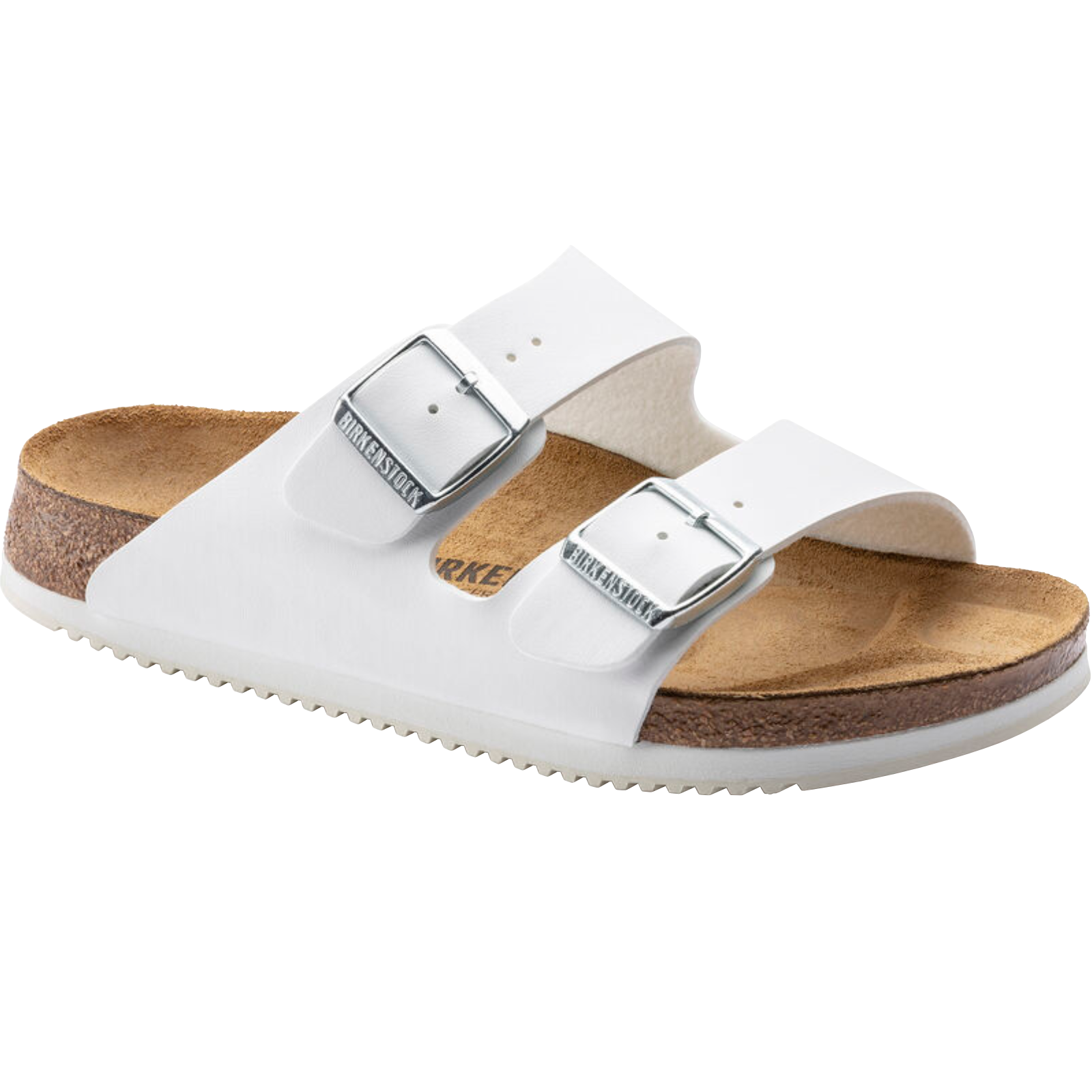  Chausson en liège Arizona blanc pour pieds fins et élancés