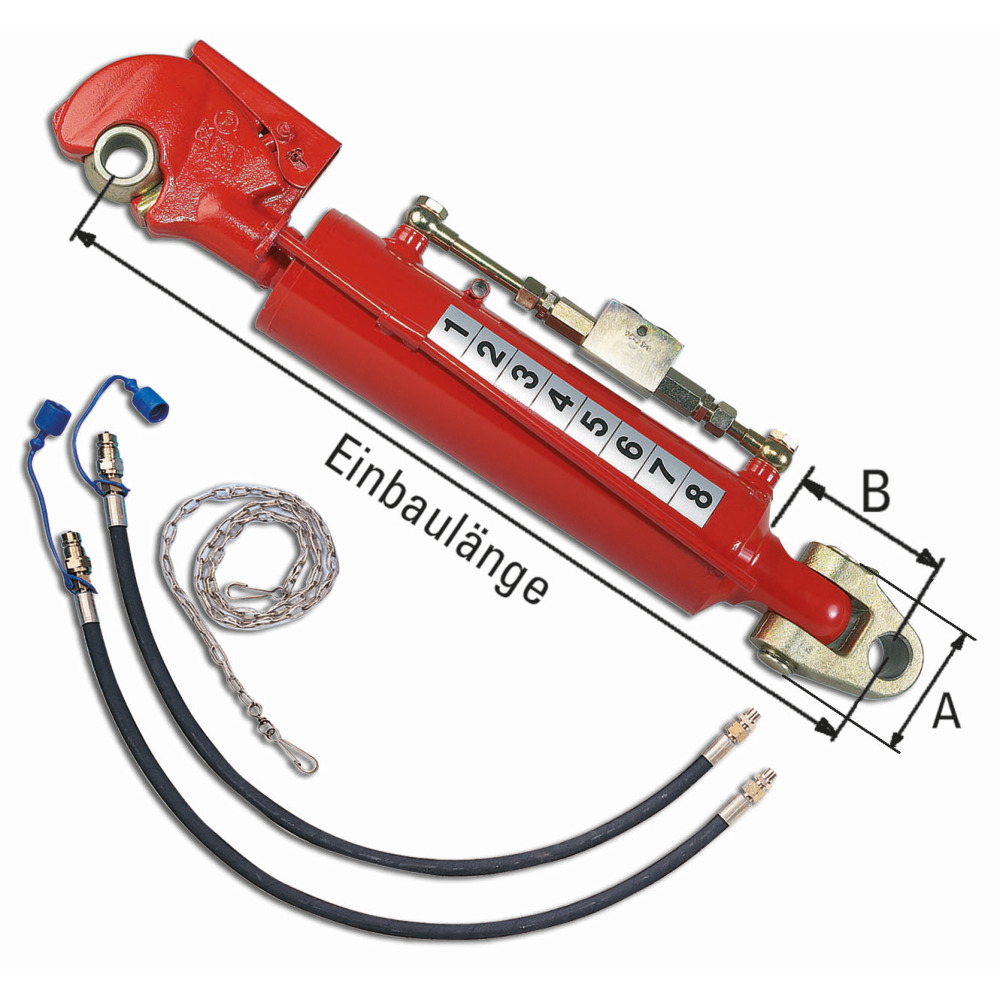 Hydraulischer Oberlenker mit Fanghaken Kat. 3