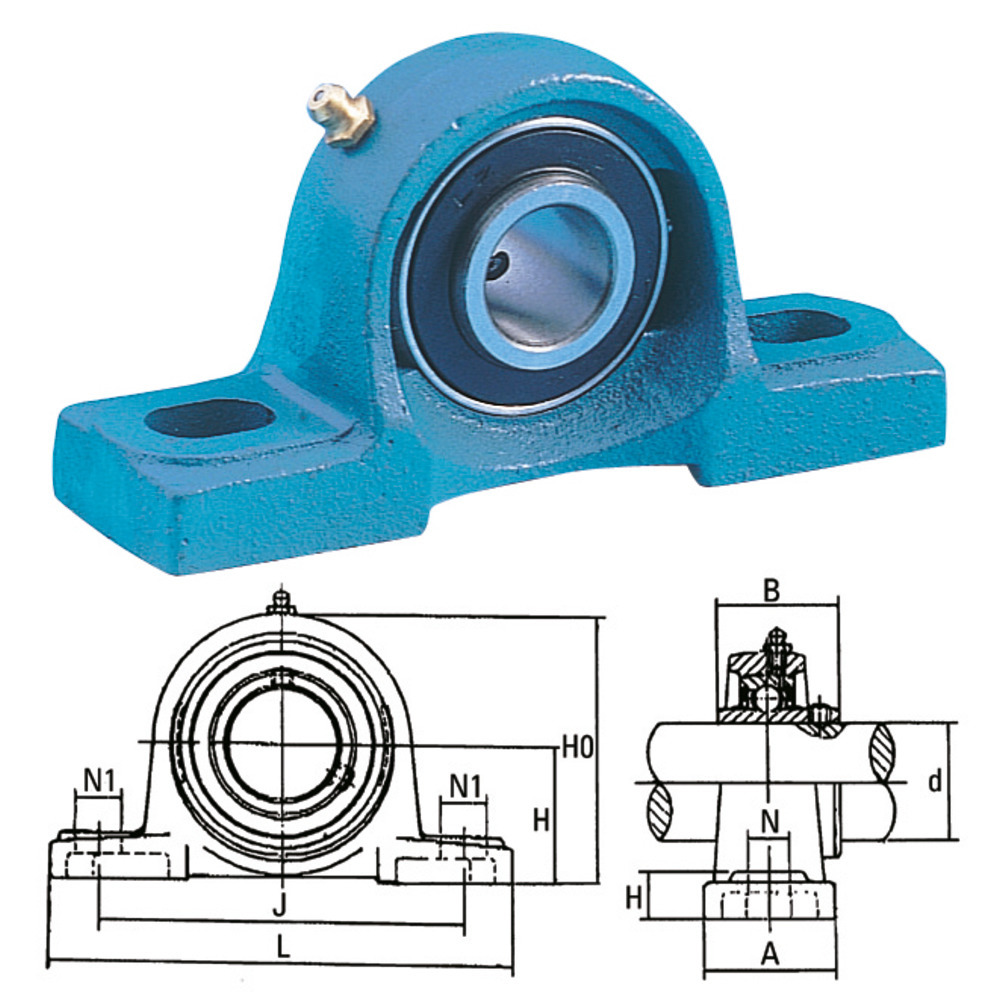 Stehlager UCP komplett mit Lager-FA10418