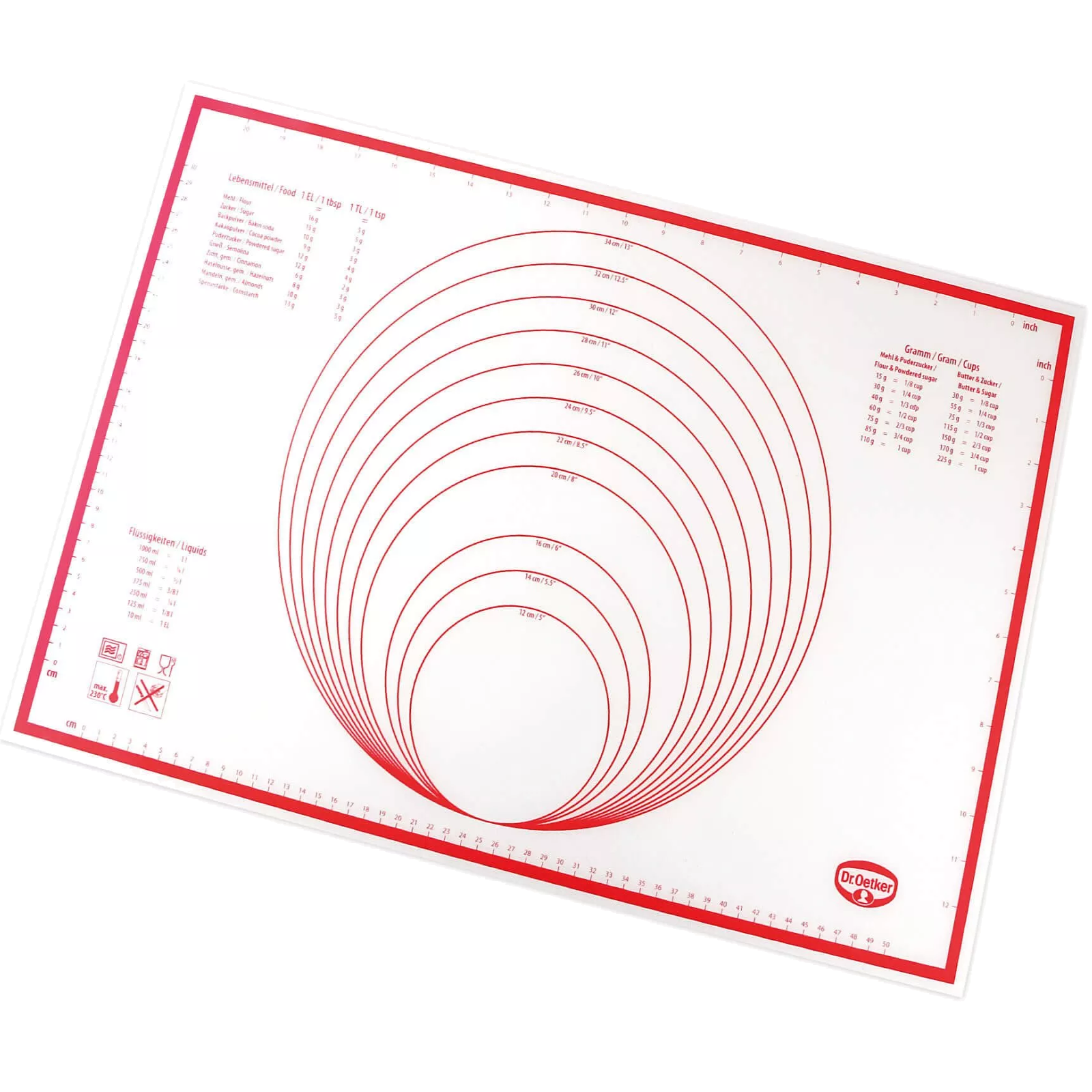 Tapis de cuisson en silicone 60 x 40 cm
