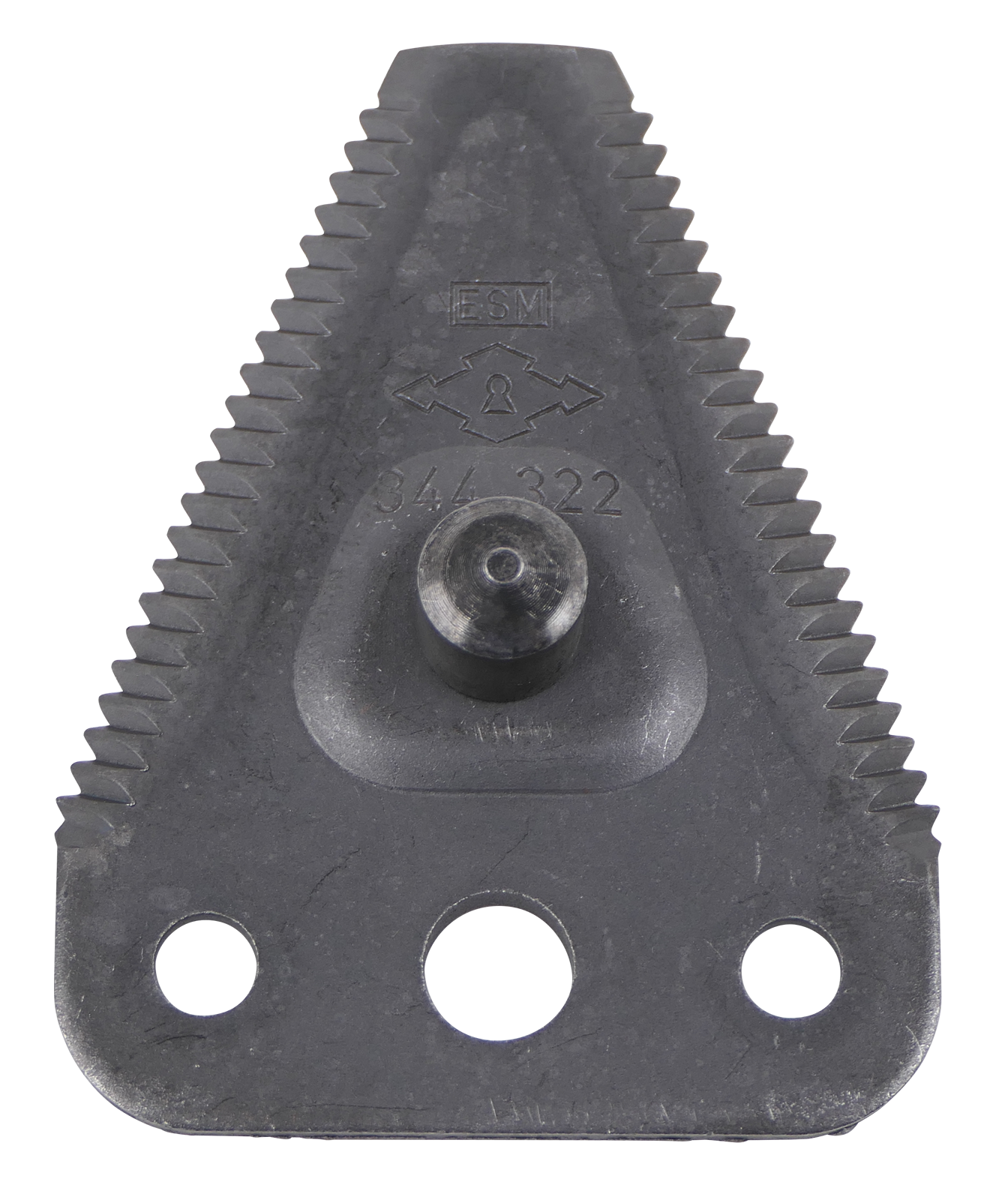 Mähmesserklinge gezahnt mit Pilz, 3-Loch, zu Busatis Doppelmesser, anstelle 5802.011.95, 2671081