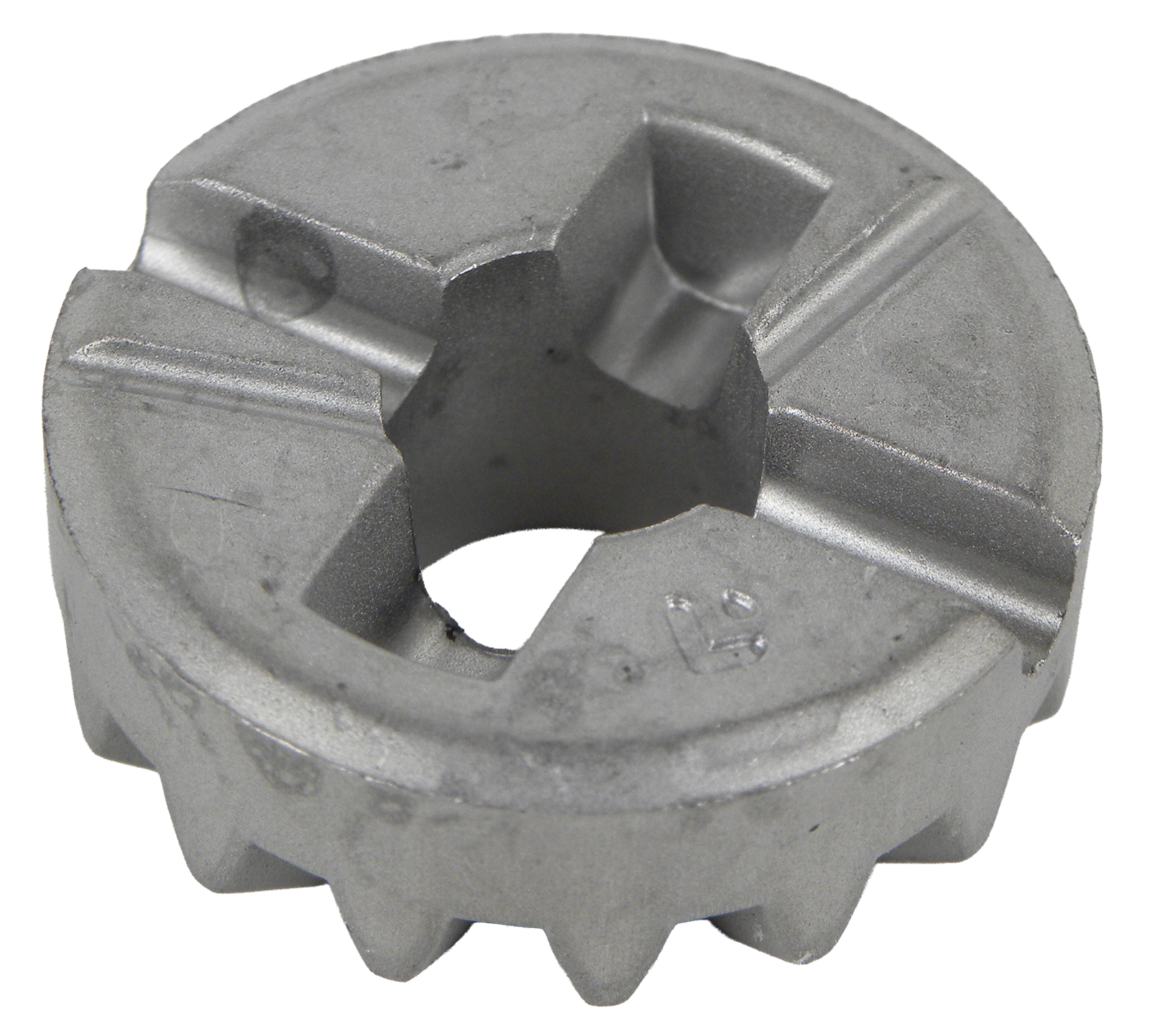 Tellerzahnrad zu Stützfuß