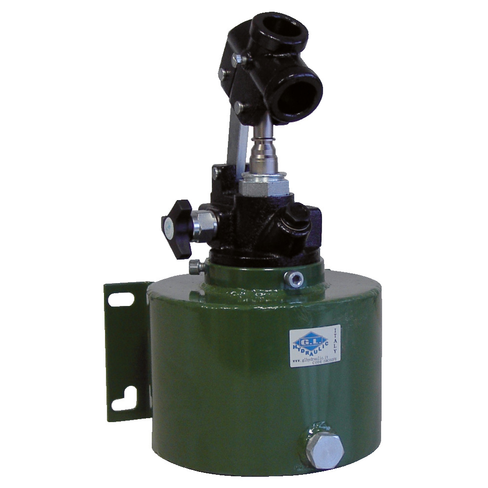 Hydraulische Handpumpe mit Tank, einfachwirkend
