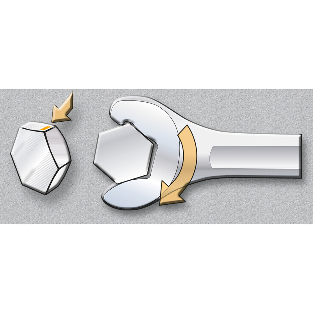 Ring-Ratschengabelschl.Satz, 12 teilig, 8-24 mm