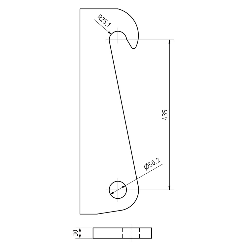 Koppelhaken passend Claas und Kramer Teleskoplader