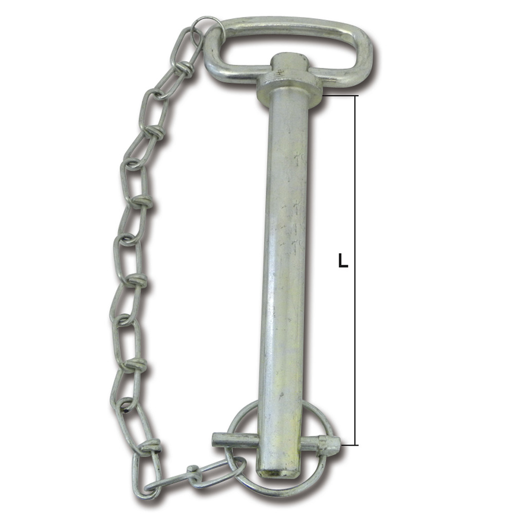 Kupplungsbolzen für Ackerschiene mit Kette