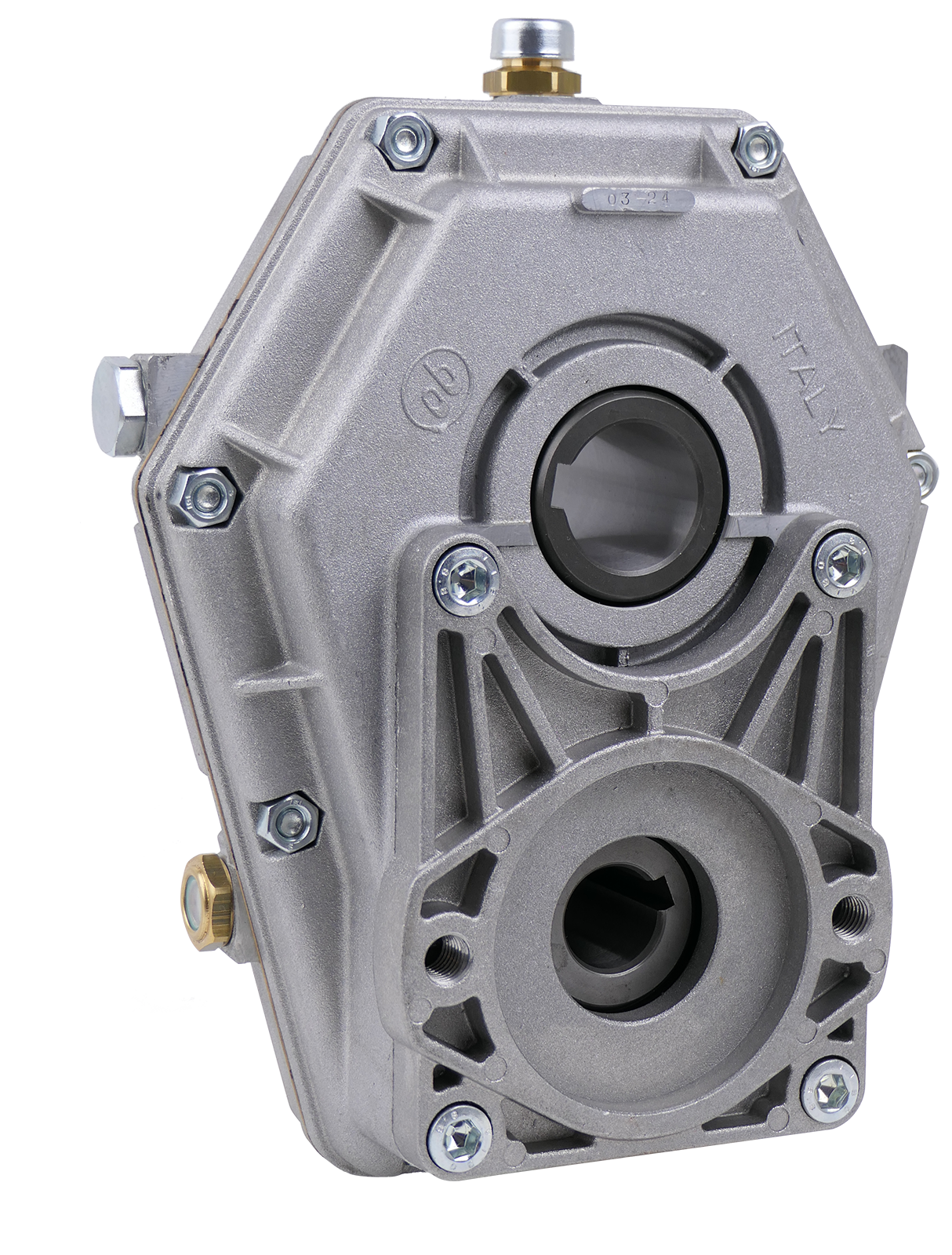 Untersetzungsgetriebe 3 : 1 Gr.3 für Ölmotore mit SAE-A Anschlussflansch und Wellen-ø 25 mm