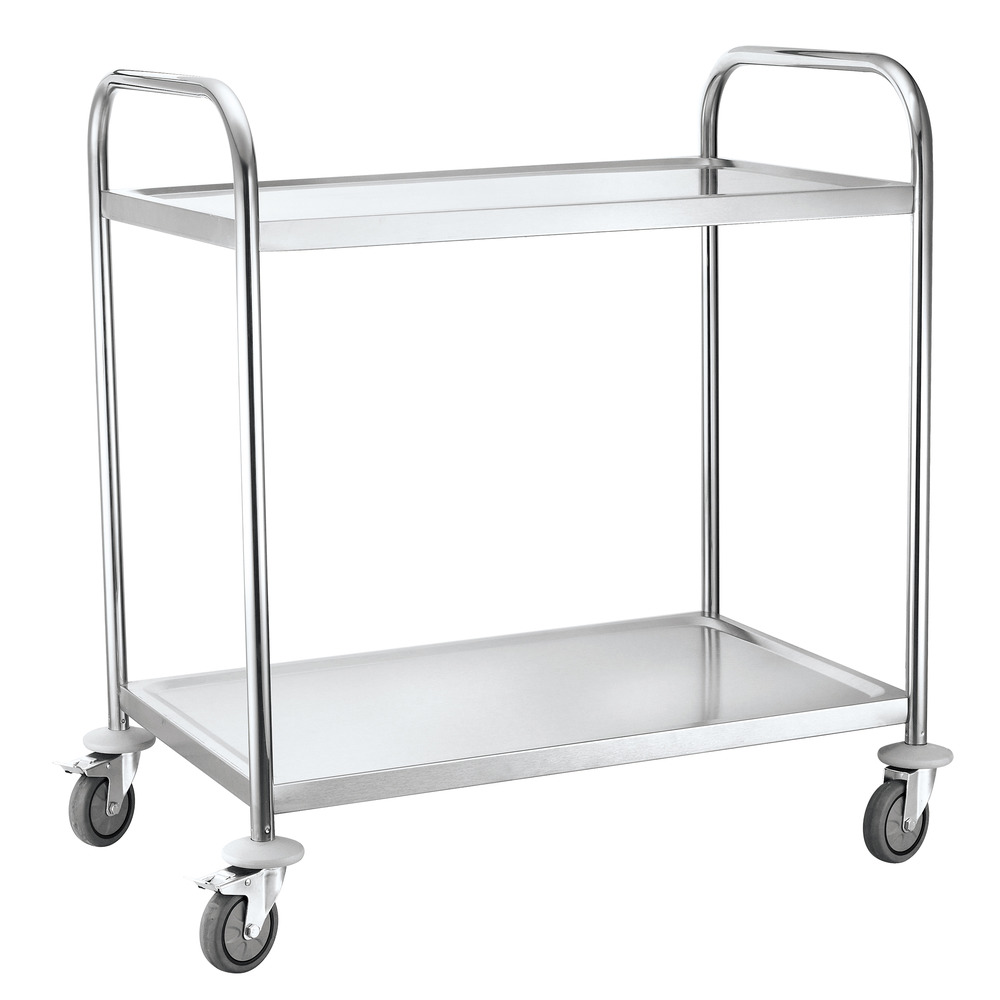 Carrello di servizio e trasporto con 2 ripiani