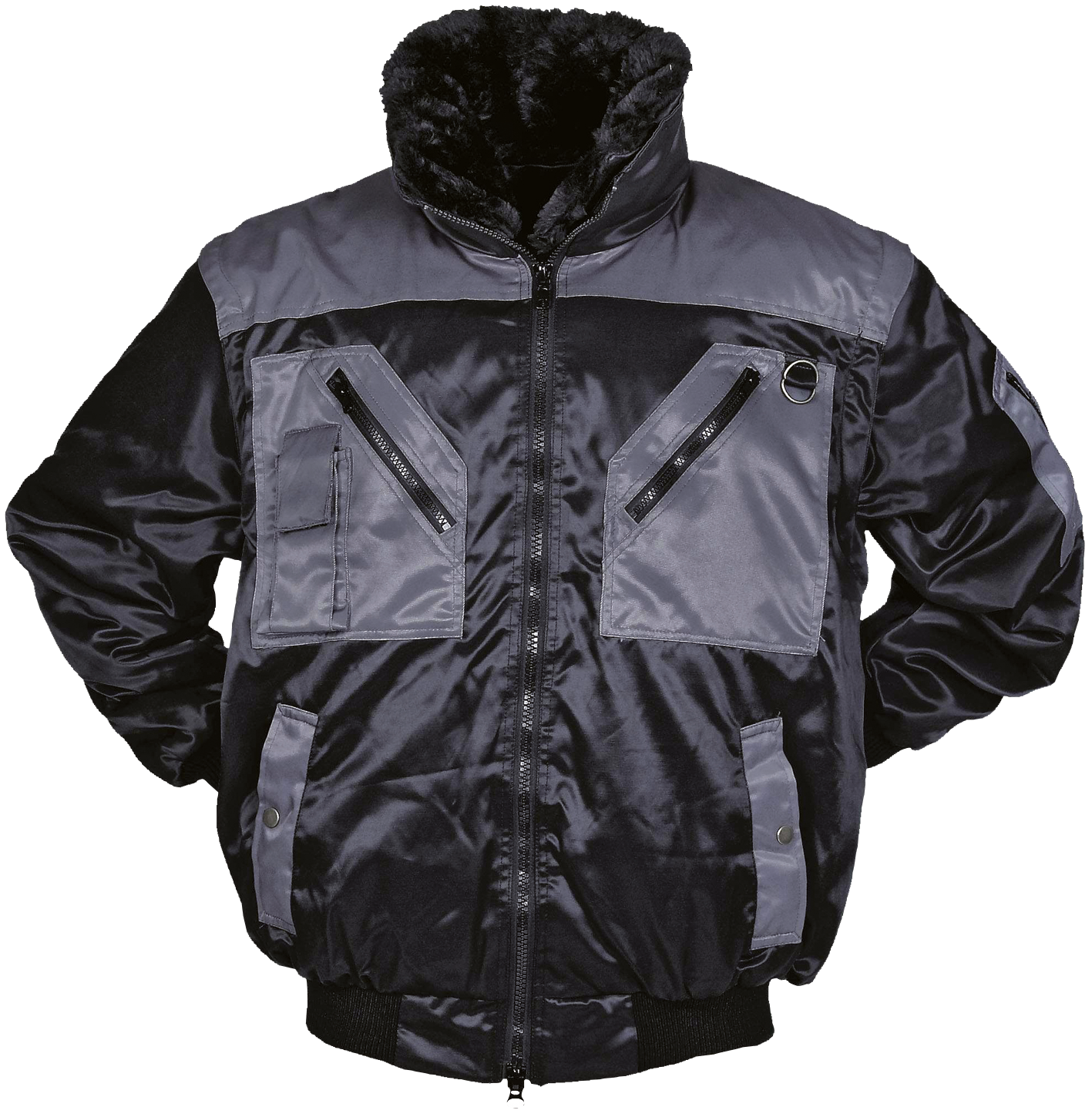 Pilotenjacke mit abnehmbaren Ärmeln