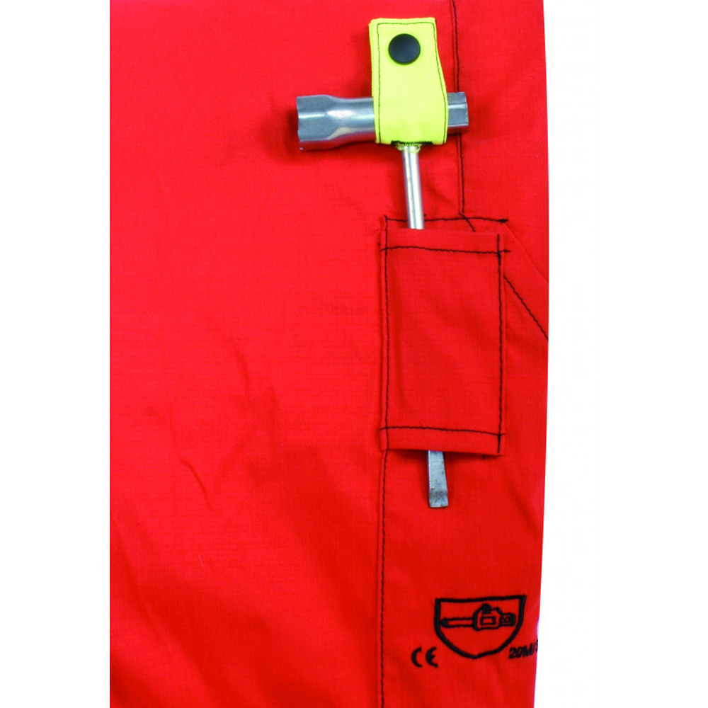 Schnittschutzhose GOLD rot Bundhose