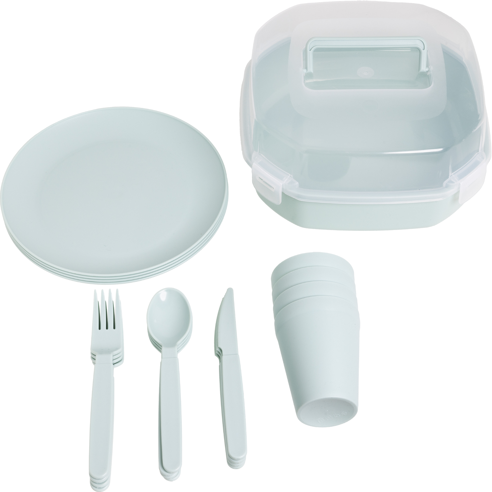 Picknick-Set 21tlg aus Kunststoff