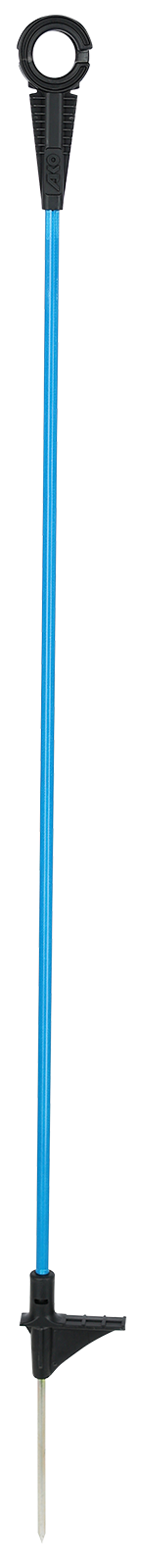 Fiberglaspfahl 110 cm oval blau 10 Stk.