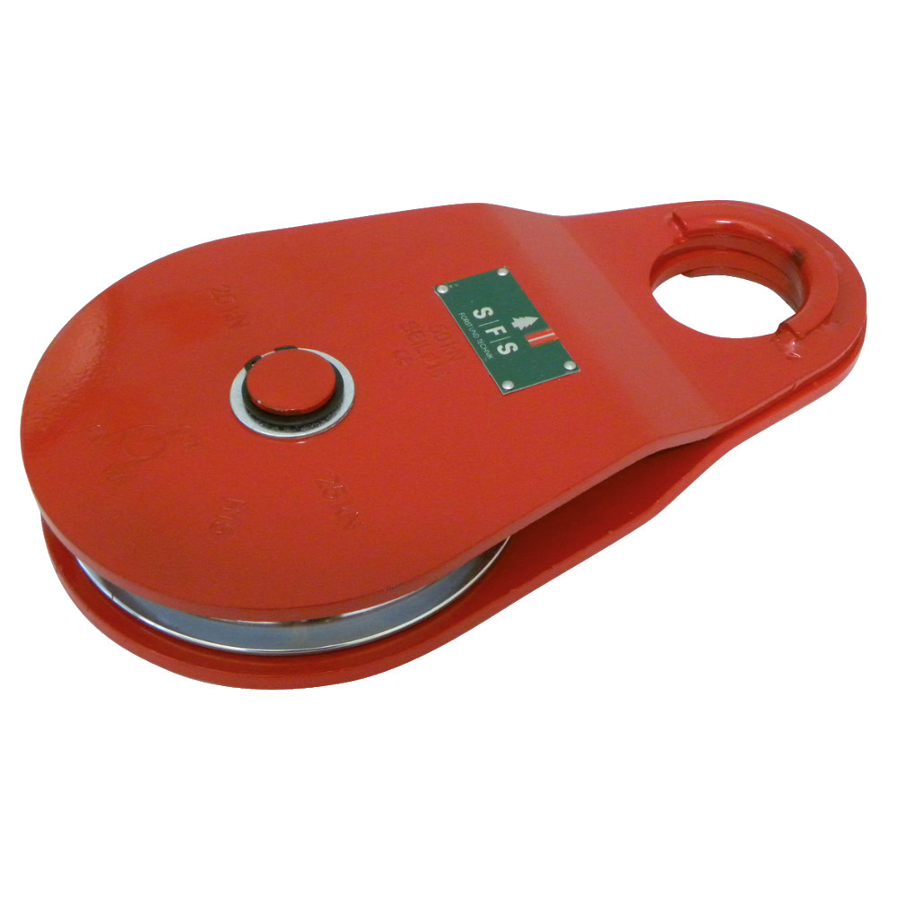 Seilrolle SR14 mit drehbaren Seitenblechen
