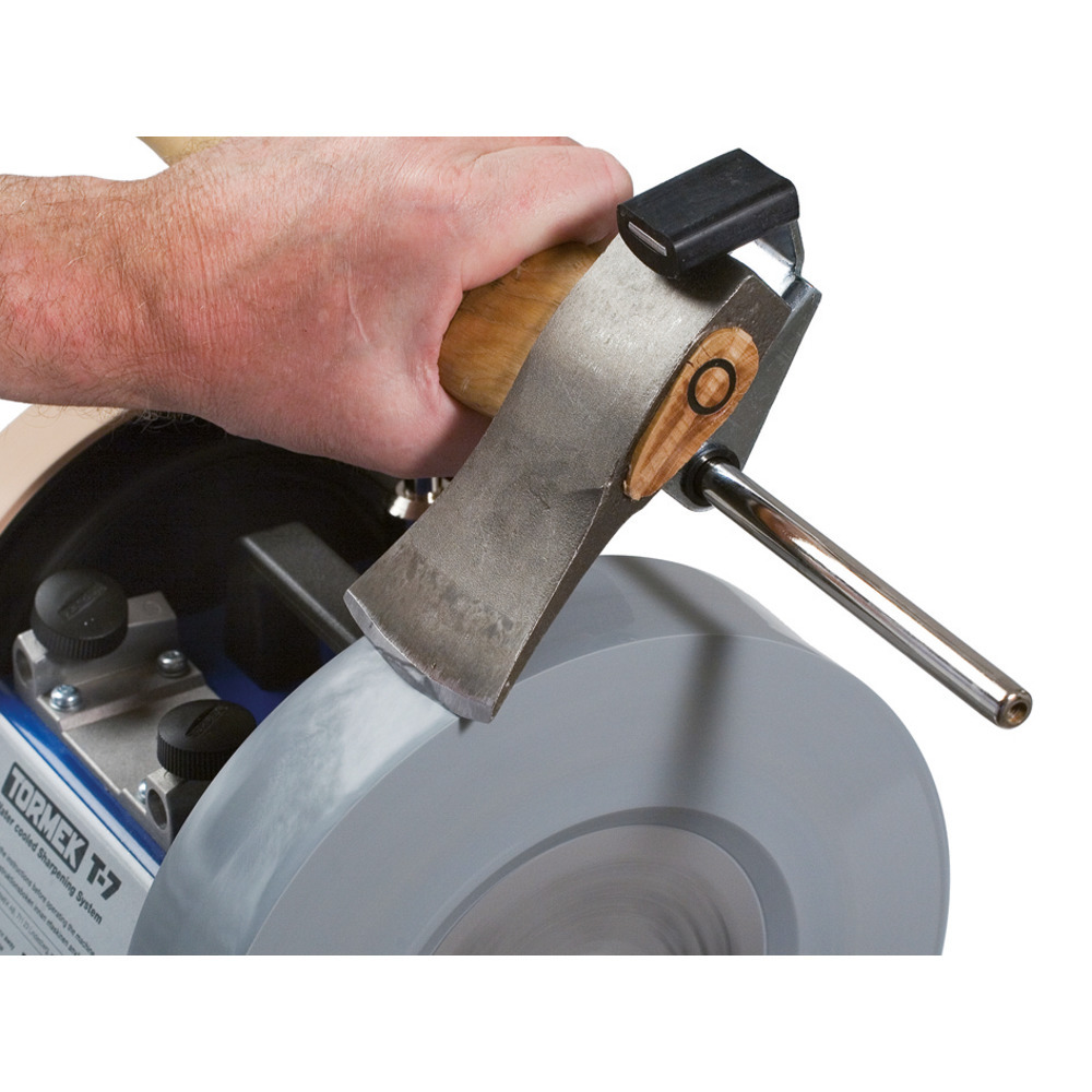 Grinding device for axes