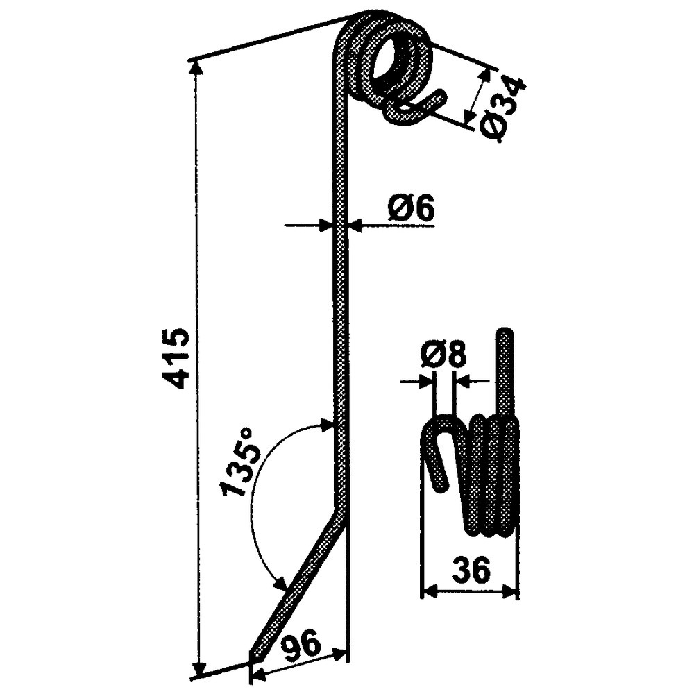 Hackstriegelzinke passend zu Hatzenbichler