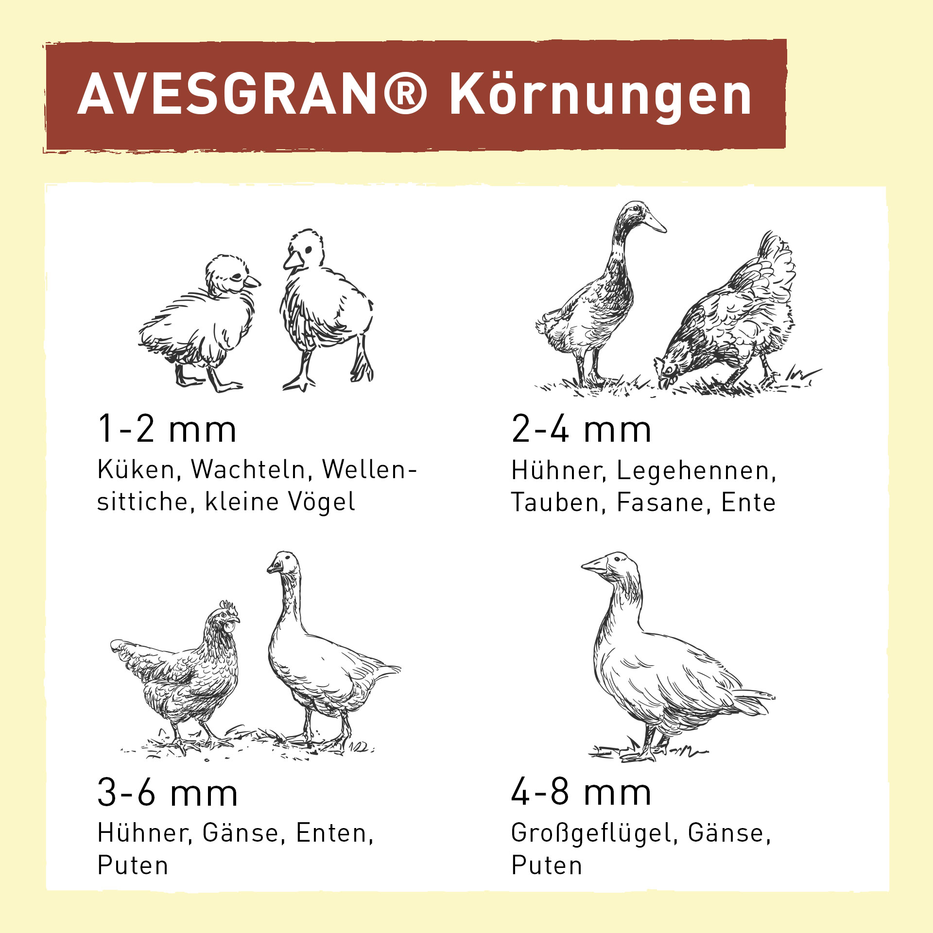 AVESGRAN® Geflügelgrit / Magenkies 3-6 mm - 25 kg Sack