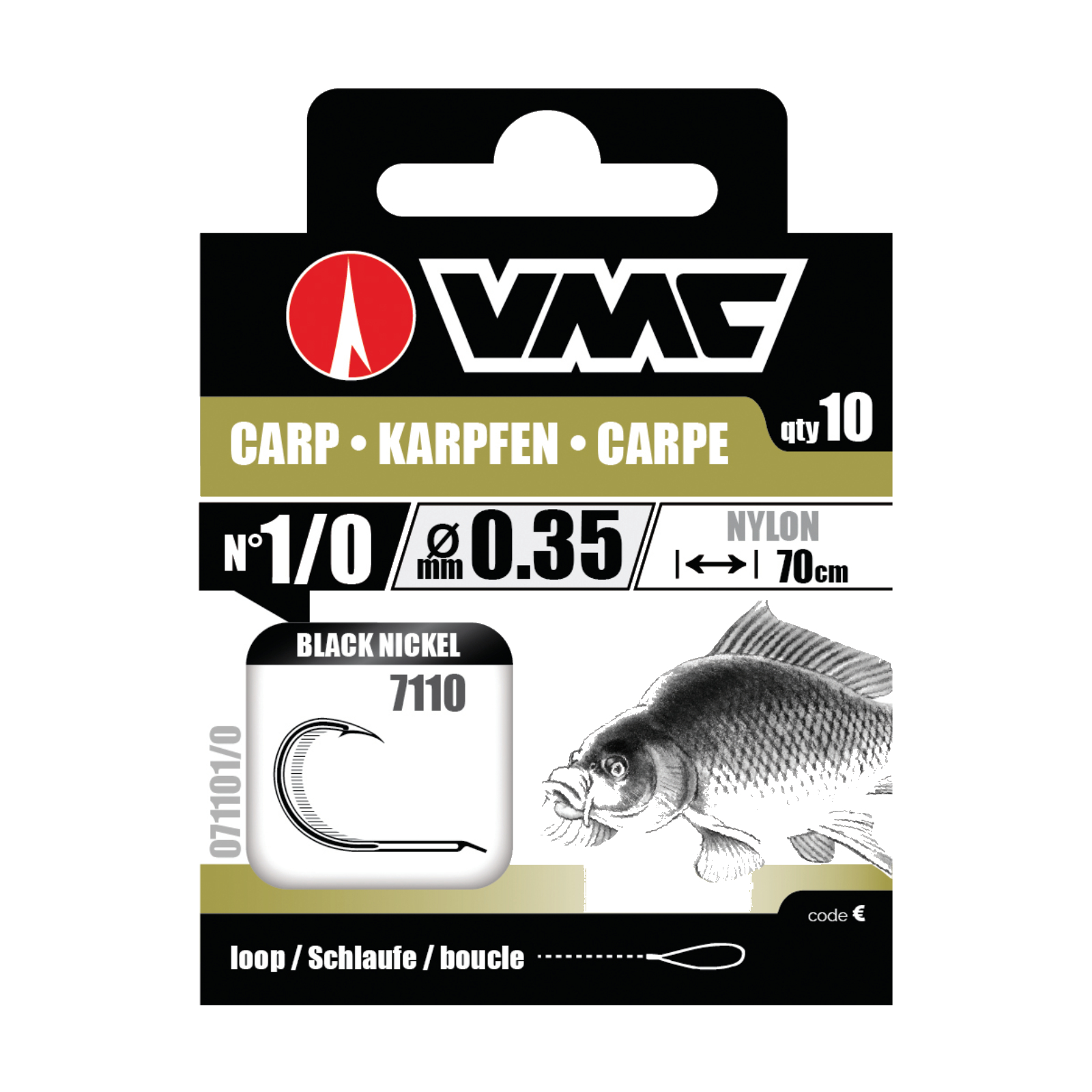 VMC Karpfenhaken gold