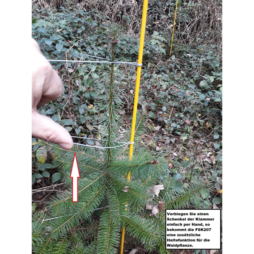 Fegeschutzklammer zu Markierstab 7mm