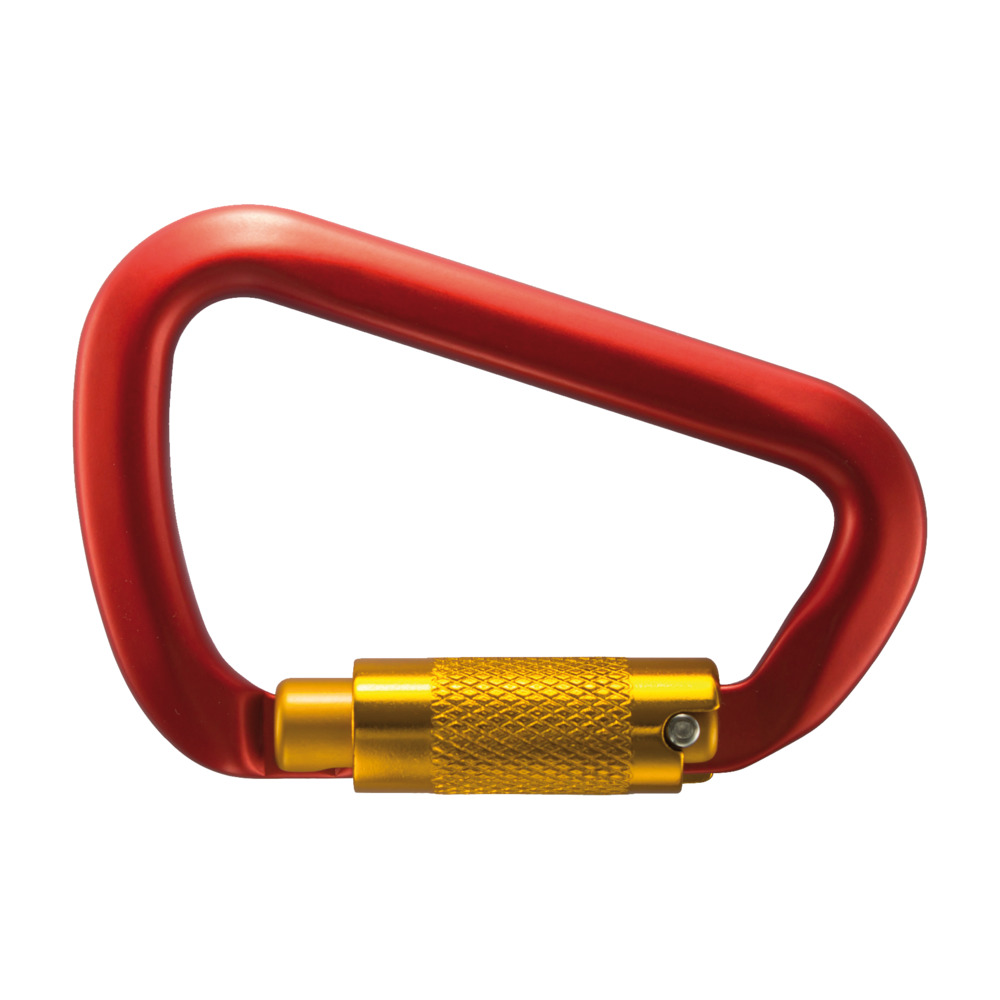 Karabiner birnenförmig rot eloxiert