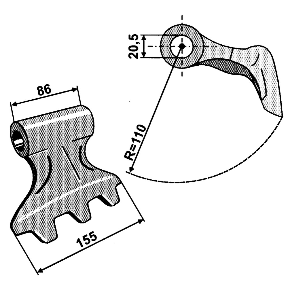 Hammerschlegel passend zu Kuhn, Fehrenbach, Nobili, Willibald, Kirchner-FA7995