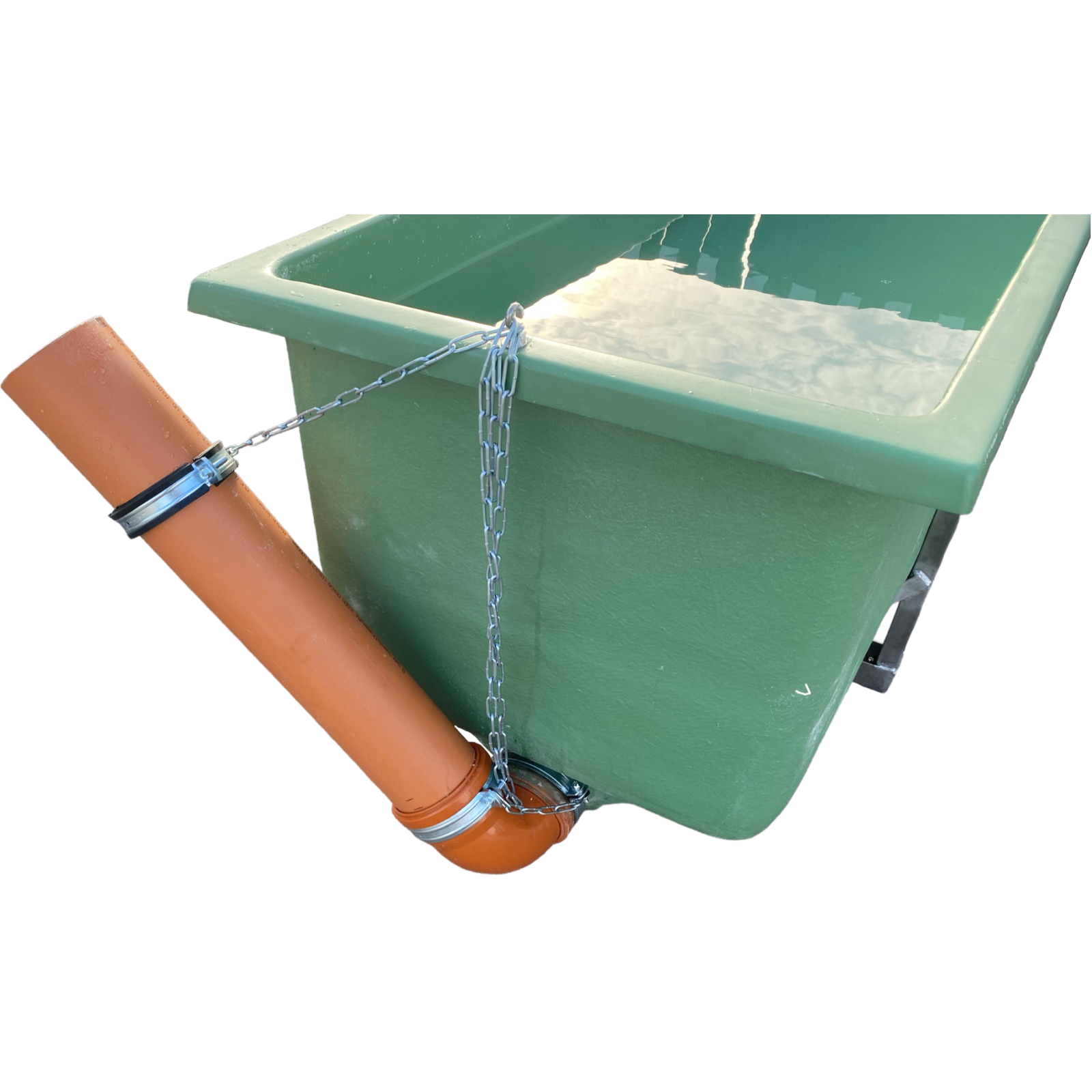 Rocking drain for round pools