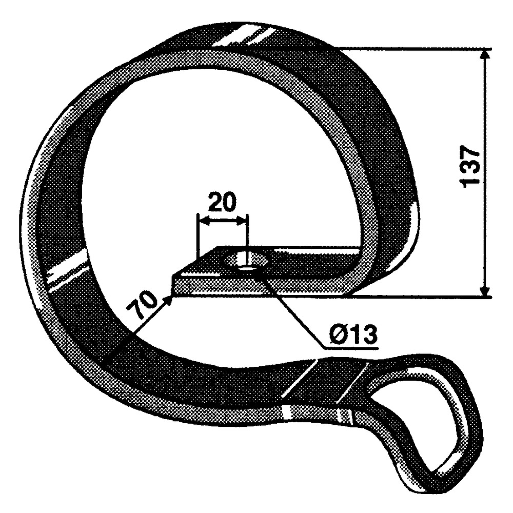 Verstärkungsfeder 45x10 mm