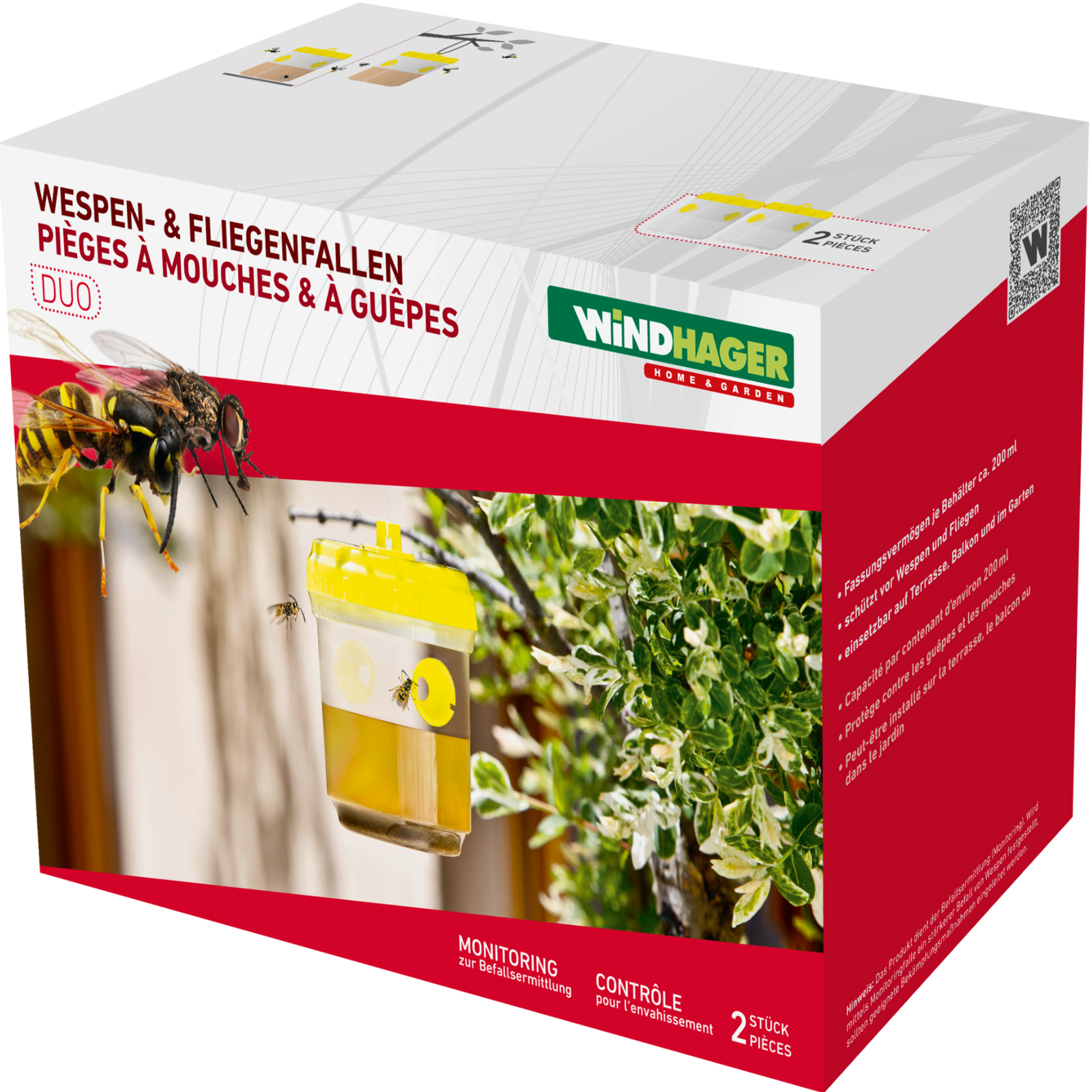 Wespen- und Fliegenfalle Universal, 2 Stk.