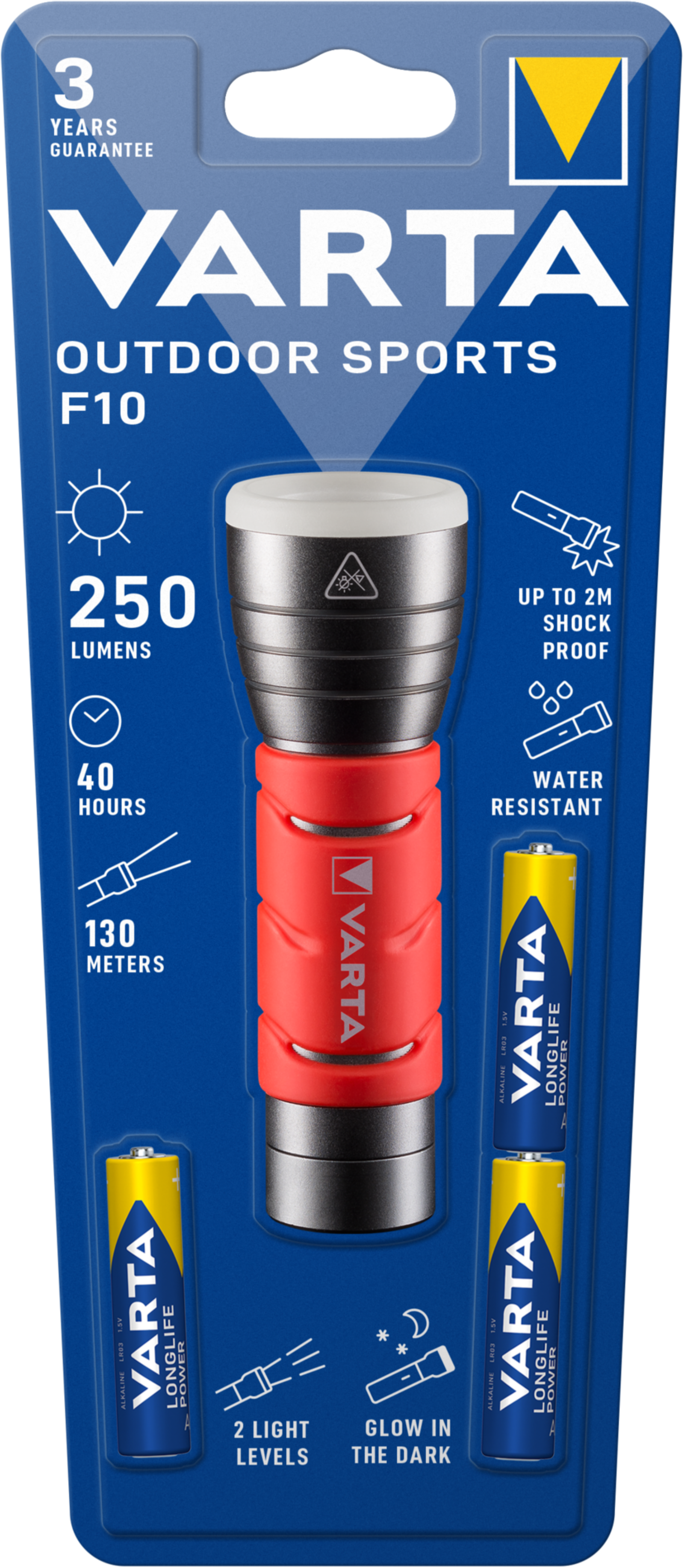 Taschenlampe Outdoor Sports F10 rot