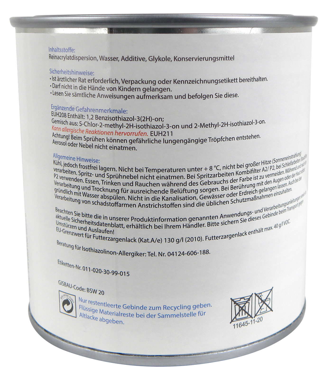 Futterzargenlack farblos 375ml