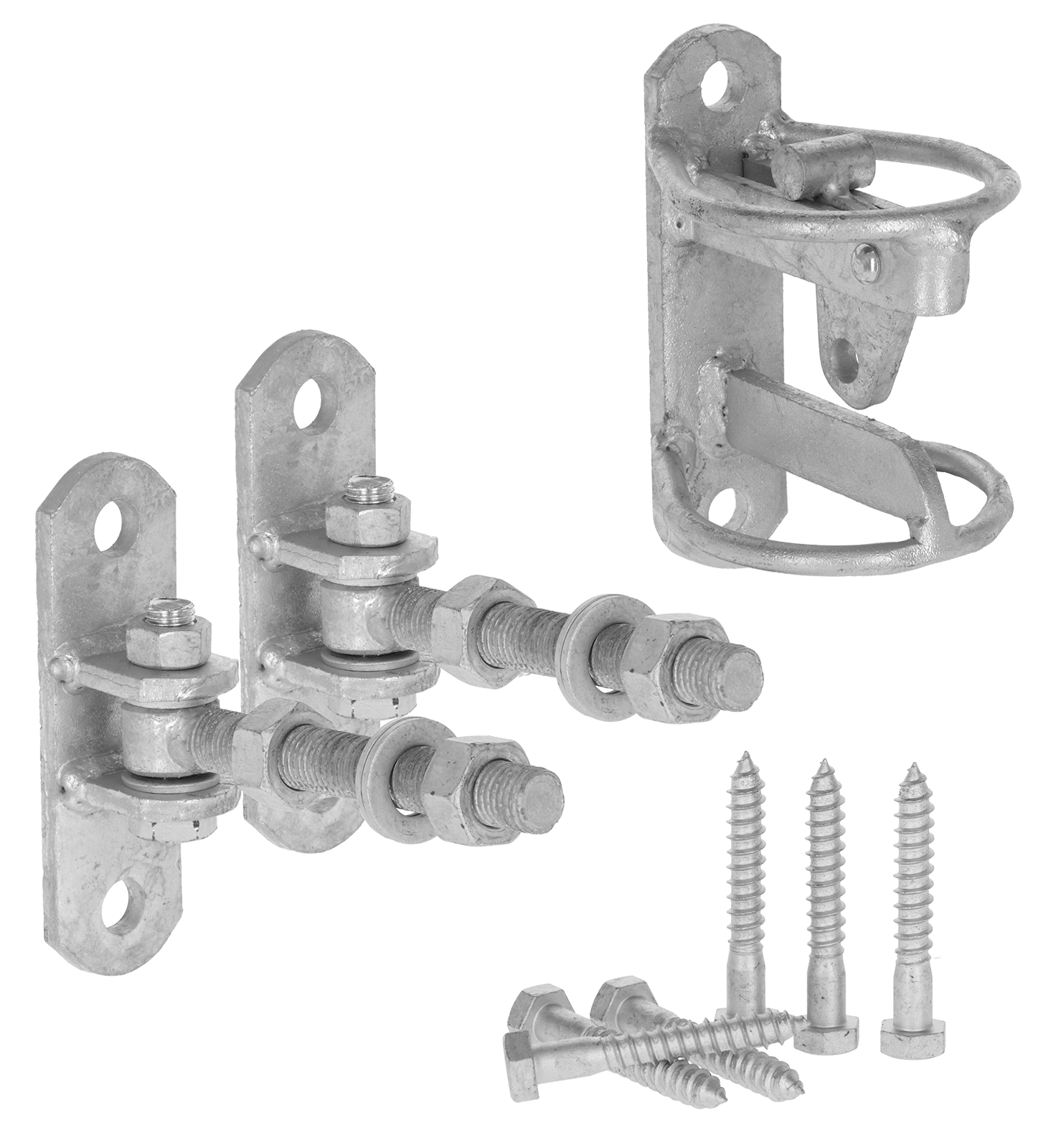 Mounting set for pasture gates
