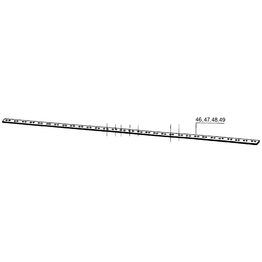 Mähmesserrücken 160 cm, 21 Klingen