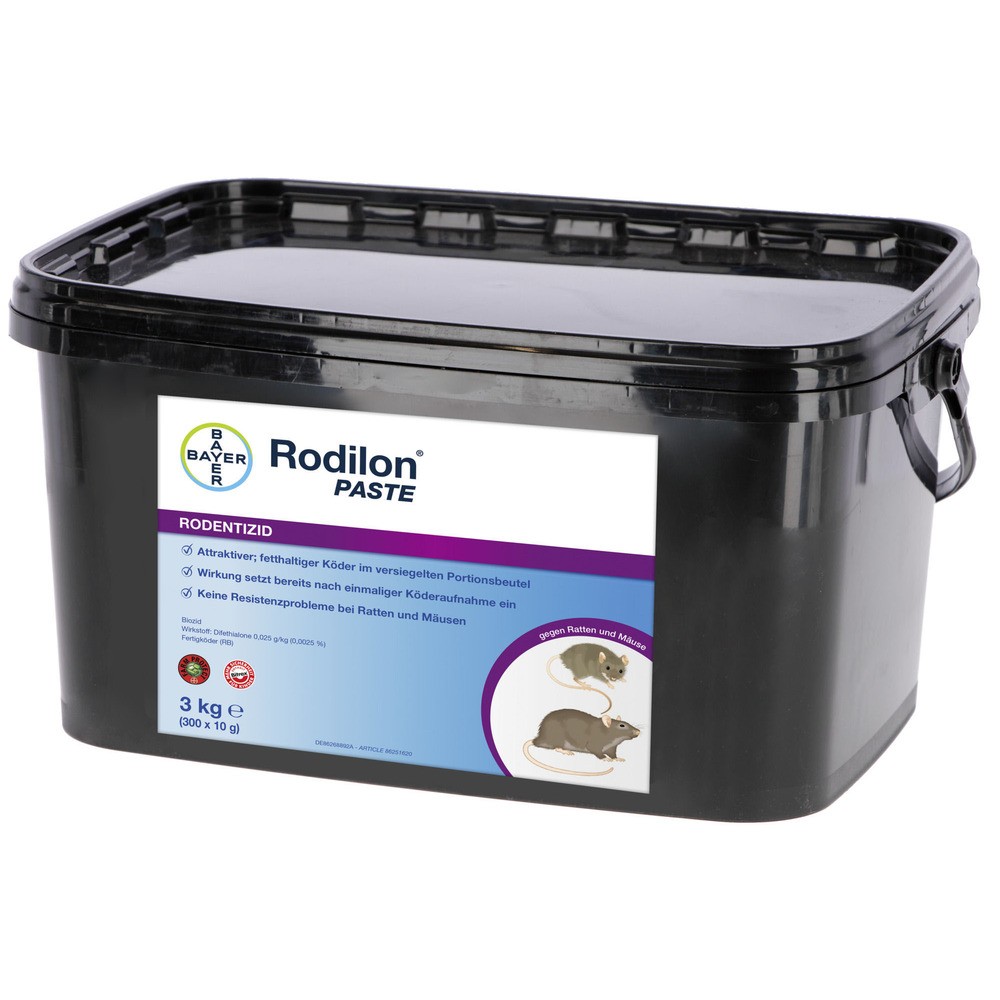 Rattenköder Rodilon® Paste, 3 kg *