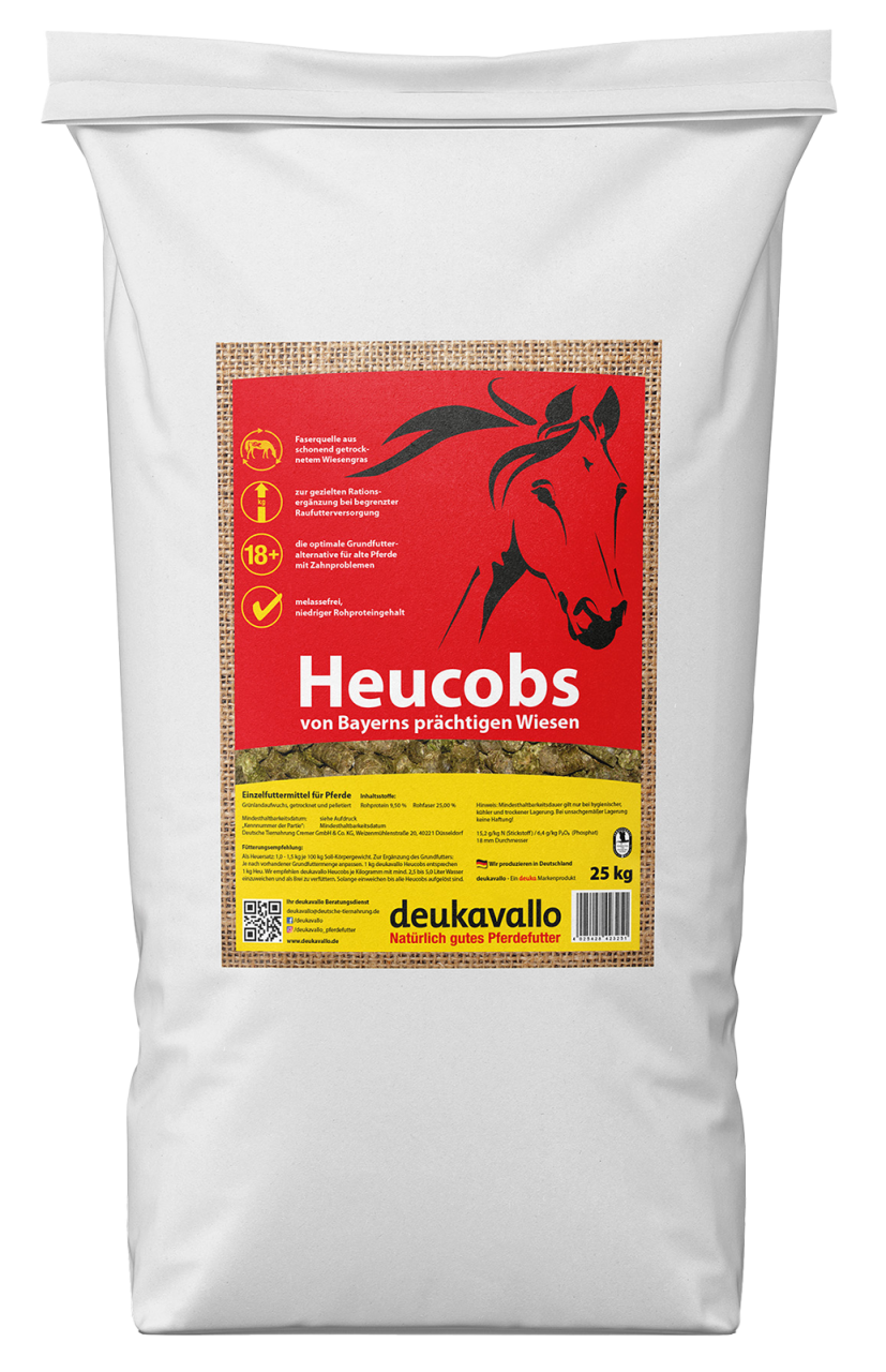Pferdefutter Heucobs deukavallo 25 kg Sack