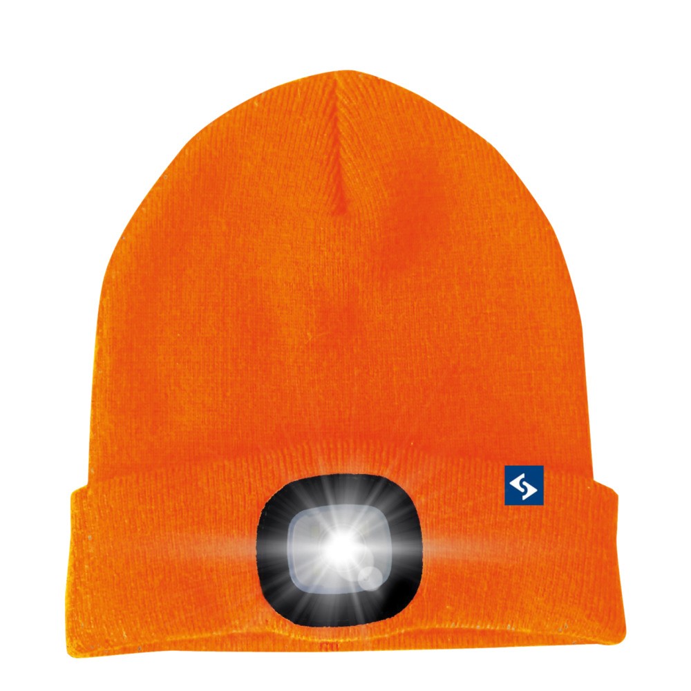 Kindermütze LED Malix orange