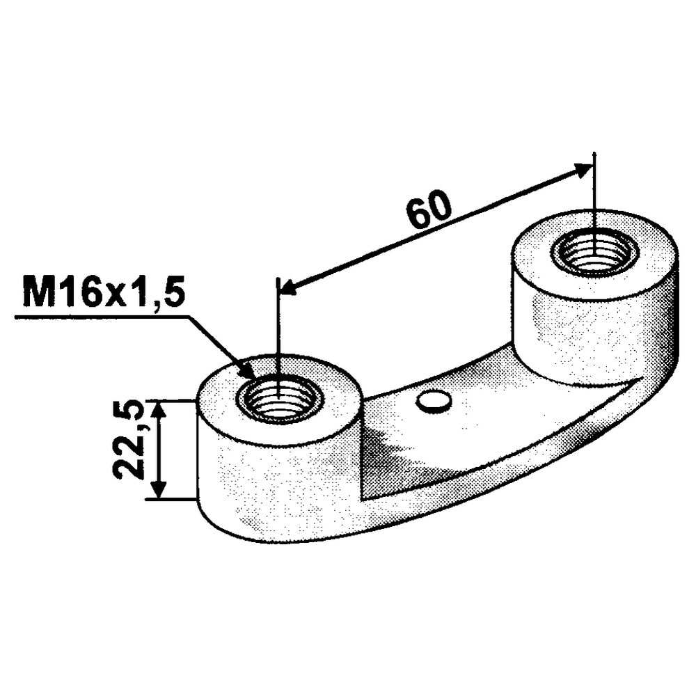 Bügelmutter mit Gewinde M16x1,5mm