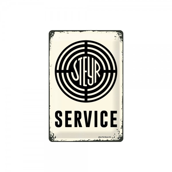 Blechschild 'Steyr Service'